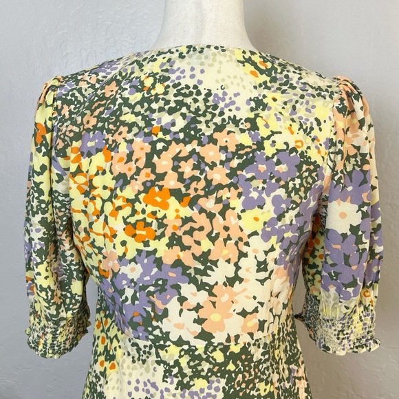 •RAILS•‎ Roma V-Neck A-Line Floral Mini Dress in Gardenia Print Size Small - Picture 8 of 16